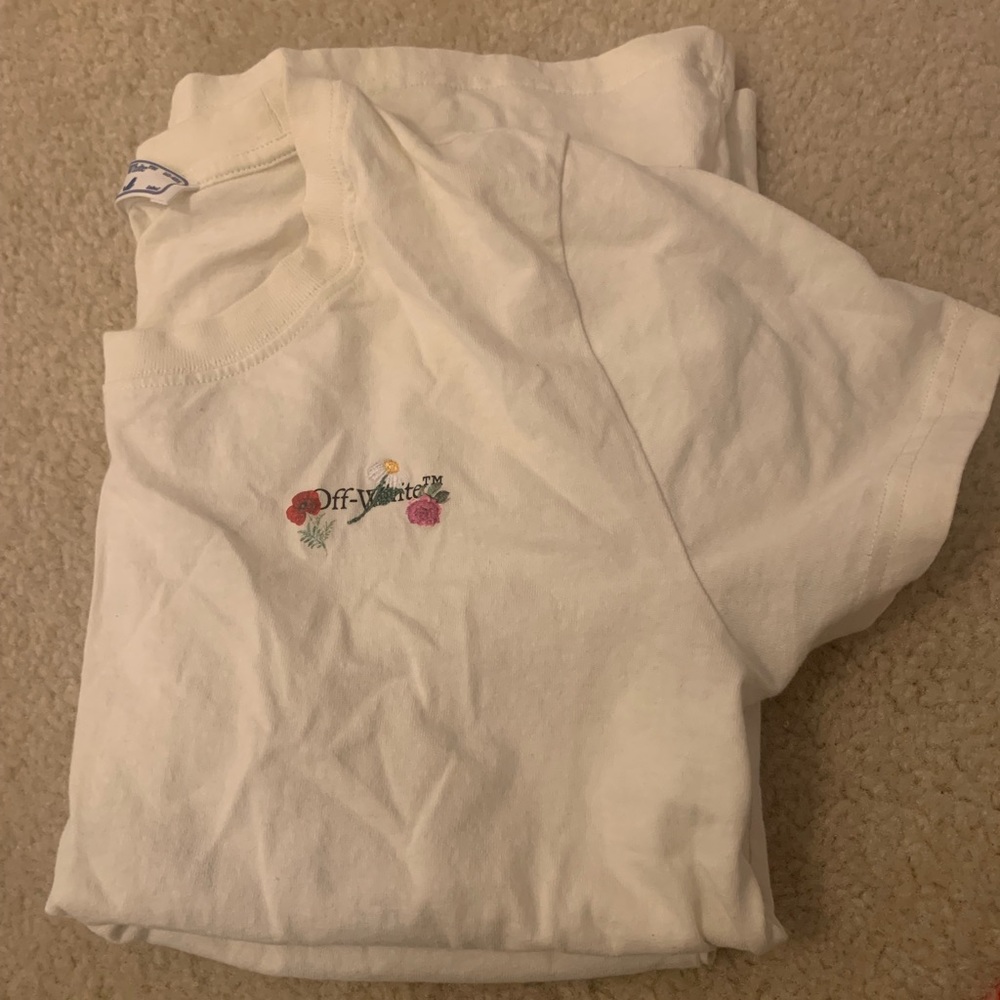 Floral Off White T Shirt